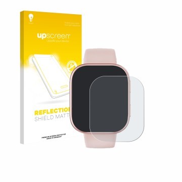 Face avant d’un emballage produit avec le logo de la marque upscreen. À côté, l’appareil Mingtawn T8 1.83