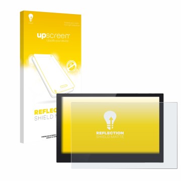 Vorderseite einer Produktverpackung mit dem Markenlogo upscreen. Daneben ist das Gerät Bigtreetech TFT50 V2.1 mit dem zugehöri