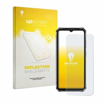 Front side of a product packaging with the brand logo upscreen. Next to it is the device Oukitel G7 shown with the correspondi