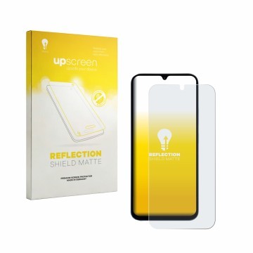 Front side of a product packaging with the brand logo upscreen. Next to it is the device Xiaomi Redmi 15A 5G shown with the co