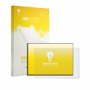 Parte frontal de un envase de producto con el logotipo de la marca upscreen. Al lado se muestra el dispositivo CrossControl CC