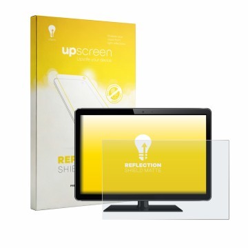 Parte frontale di una confezione del prodotto con il logo del marchio upscreen. Accanto è raffigurato il dispositivo con la re