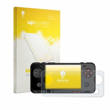 Face avant d’un emballage produit avec le logo de la marque upscreen. À côté, l’appareil Ayaneo Pocket ACE est représenté avec