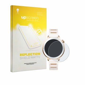Face avant d’un emballage produit avec le logo de la marque upscreen. À côté, l’appareil Oppo Watch X3 Mini est représenté ave