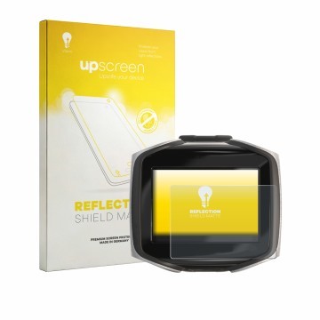 Face avant d’un emballage produit avec le logo de la marque upscreen. À côté, l’appareil Mares Quad CI est représenté avec la 