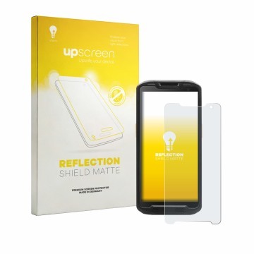 Front side of a product packaging with the brand logo upscreen. Next to it is the device Point Mobile PM84P shown with the cor