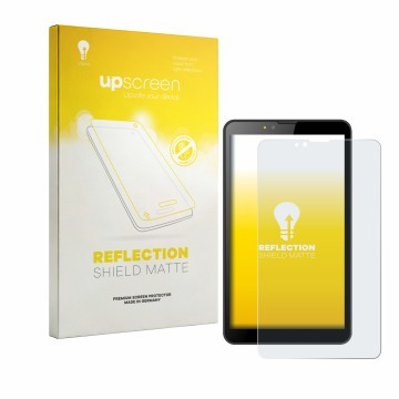 Vorderseite einer Produktverpackung mit dem Markenlogo upscreen. Daneben ist das Gerät Brave BT7X1 mit dem zugehörigen Display