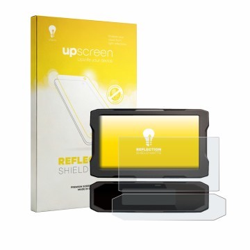 Parte frontale di una confezione del prodotto con il logo del marchio upscreen. Accanto è raffigurato il dispositivo Honda NT 