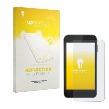 Parte frontal de un envase de producto con el logotipo de la marca upscreen. Al lado se muestra el dispositivo Equil Patch 200
