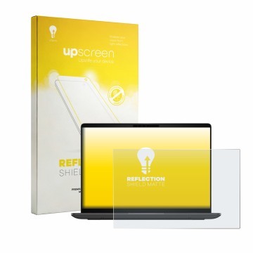 Vorderseite einer Produktverpackung mit dem Markenlogo upscreen. Daneben ist das Gerät Dell Pro 5 Series 14 P514260 mit dem zu