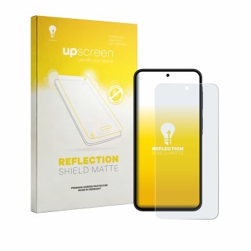 Face avant d’un emballage produit avec le logo de la marque upscreen. À côté, l’appareil Samsung Galaxy A27 5G est représenté 