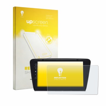 Vorderseite einer Produktverpackung mit dem Markenlogo upscreen. Daneben ist das Gerät Dynavin D9-7 Premium Flex mit dem zugeh