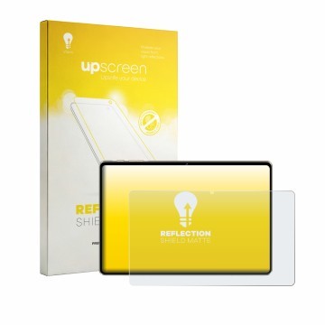 Face avant d’un emballage produit avec le logo de la marque upscreen. À côté, l’appareil Dghrti Tab 50 11