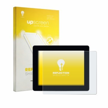 Face avant d’un emballage produit avec le logo de la marque upscreen. À côté, l’appareil Iiyama ProLite TF1215MC-B1 est représ