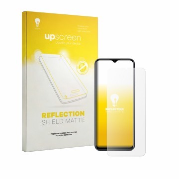 Vorderseite einer Produktverpackung mit dem Markenlogo upscreen. Daneben ist das Gerät Lagenio A10 Pro mit dem zugehörigen Dis