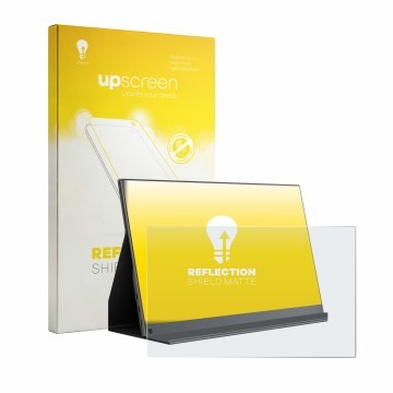 Parte frontal de un envase de producto con el logotipo de la marca upscreen. Al lado se muestra el dispositivo Yodoit PTM14 14