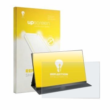 Parte frontal de un envase de producto con el logotipo de la marca upscreen. Al lado se muestra el dispositivo Yodoit PTM16 16