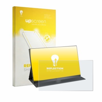 Parte frontal de un envase de producto con el logotipo de la marca upscreen. Al lado se muestra el dispositivo Yodoit PTM17 17
