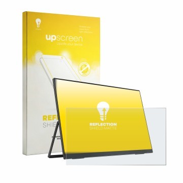 Parte frontal de un envase de producto con el logotipo de la marca upscreen. Al lado se muestra el dispositivo Yodoit PTM19 19