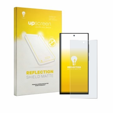 Vorderseite einer Produktverpackung mit dem Markenlogo upscreen. Daneben ist das Gerät Oukitel C67 mit dem zugehörigen Display