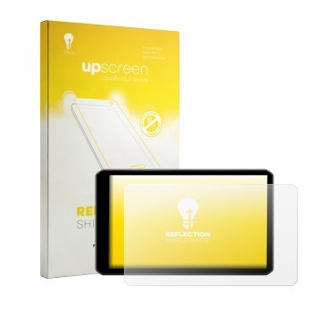 Vorderseite einer Produktverpackung mit dem Markenlogo upscreen. Daneben ist das Gerät Garmin dezl LGV720 mit dem zugehörigen 