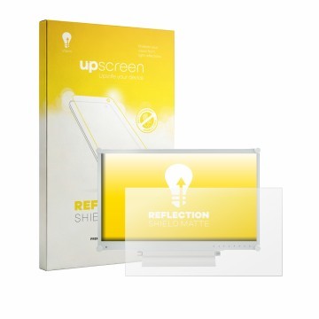 Parte frontale di una confezione del prodotto con il logo del marchio upscreen. Accanto è raffigurato il dispositivo AG Neovo 