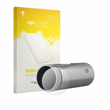 Face avant d’un emballage produit avec le logo de la marque upscreen. À côté, l’appareil SHARK ChillPill 3-in-1 FA022EU est re