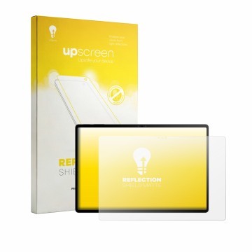 Face avant d’un emballage produit avec le logo de la marque upscreen. À côté, l’appareil Nubia Pad 3D 12.4