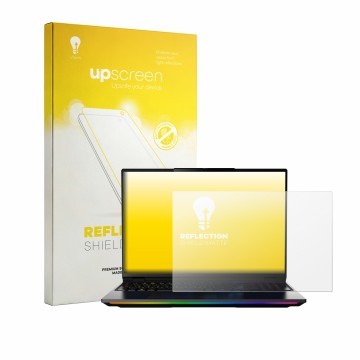 Parte frontale di una confezione del prodotto con il logo del marchio upscreen. Accanto è raffigurato il dispositivo MEDION Er
