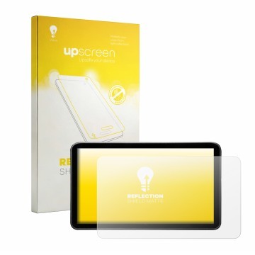 Parte frontale di una confezione del prodotto con il logo del marchio upscreen. Accanto è raffigurato il dispositivo Portkeys 