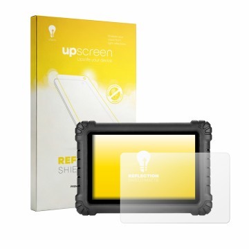 Face avant d’un emballage produit avec le logo de la marque upscreen. À côté, l’appareil Autel MaxiSYS MS906 MAX est représent