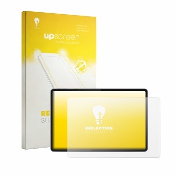 Parte frontale di una confezione del prodotto con il logo del marchio upscreen. Accanto è raffigurato il dispositivo Lenovo Yo