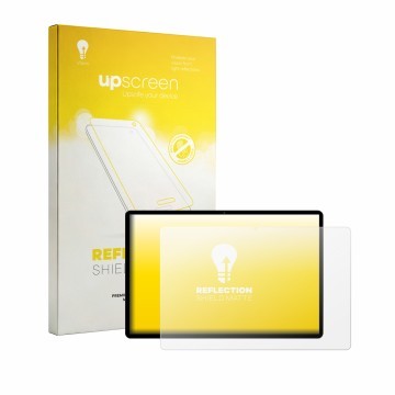 Face avant d’un emballage produit avec le logo de la marque upscreen. À côté, l’appareil LEVIRTU M602 13