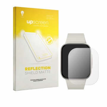 Parte frontale di una confezione del prodotto con il logo del marchio upscreen. Accanto è raffigurato il dispositivo Xiaomi Re