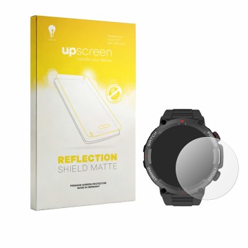 Vorderseite einer Produktverpackung mit dem Markenlogo upscreen. Daneben ist das Gerät Neow W-Watch 1.39