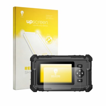Vorderseite einer Produktverpackung mit dem Markenlogo upscreen. Daneben ist das Gerät Topdon ArtiDiag Moto mit dem zugehörige