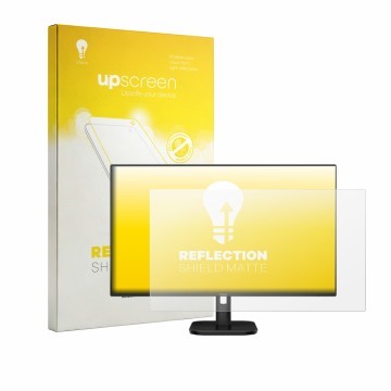 Front side of a product packaging with the brand logo upscreen. Next to it is the device Philips 24E1N1100A shown with the cor