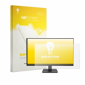 Parte frontale di una confezione del prodotto con il logo del marchio upscreen. Accanto è raffigurato il dispositivo Lenovo LO