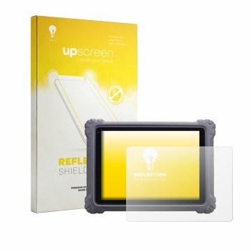Front side of a product packaging with the brand logo upscreen. Next to it is the device Autel MaxiSys Ultra shown with the co