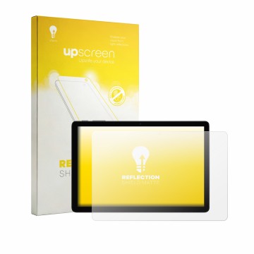 Face avant d’un emballage produit avec le logo de la marque upscreen. À côté, l’appareil Alldocube iPlay 80SE est représenté a