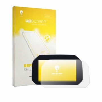 Vorderseite einer Produktverpackung mit dem Markenlogo upscreen. Daneben ist das Gerät BMW F 450 R TFT-Display 6.5