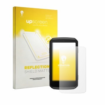 Vorderseite einer Produktverpackung mit dem Markenlogo upscreen. Daneben ist das Gerät Garmin Edge 1060 mit dem zugehörigen Di
