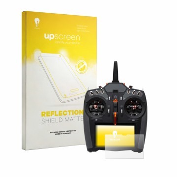 Vorderseite einer Produktverpackung mit dem Markenlogo upscreen. Daneben ist das Gerät Spektrum iX20 Special Edition mit dem z