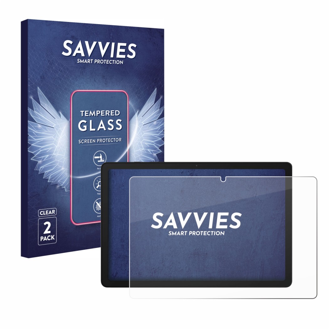 2x Savvies HD33 Clear Protection d'écran en verre trempé pour Samsung  Galaxy Tab A9 Plus WiFi