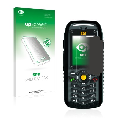 Parte frontale di una confezione del prodotto con il logo del marchio upscreen. Accanto è raffigurato il dispositivo Caterpill