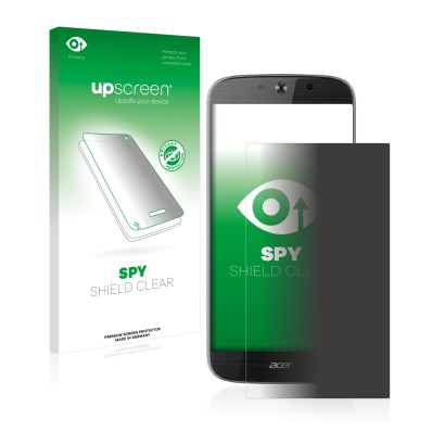 Front side of a product packaging with the brand logo upscreen. Next to it is the device Acer Liquid Jade Primo shown with the