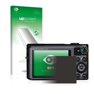 Front side of a product packaging with the brand logo upscreen. Next to it is the device Canon PowerShot SX720 HS shown with t