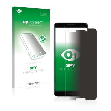 Front side of a product packaging with the brand logo upscreen. Next to it is the device Google Pixel 3 shown with the corresp