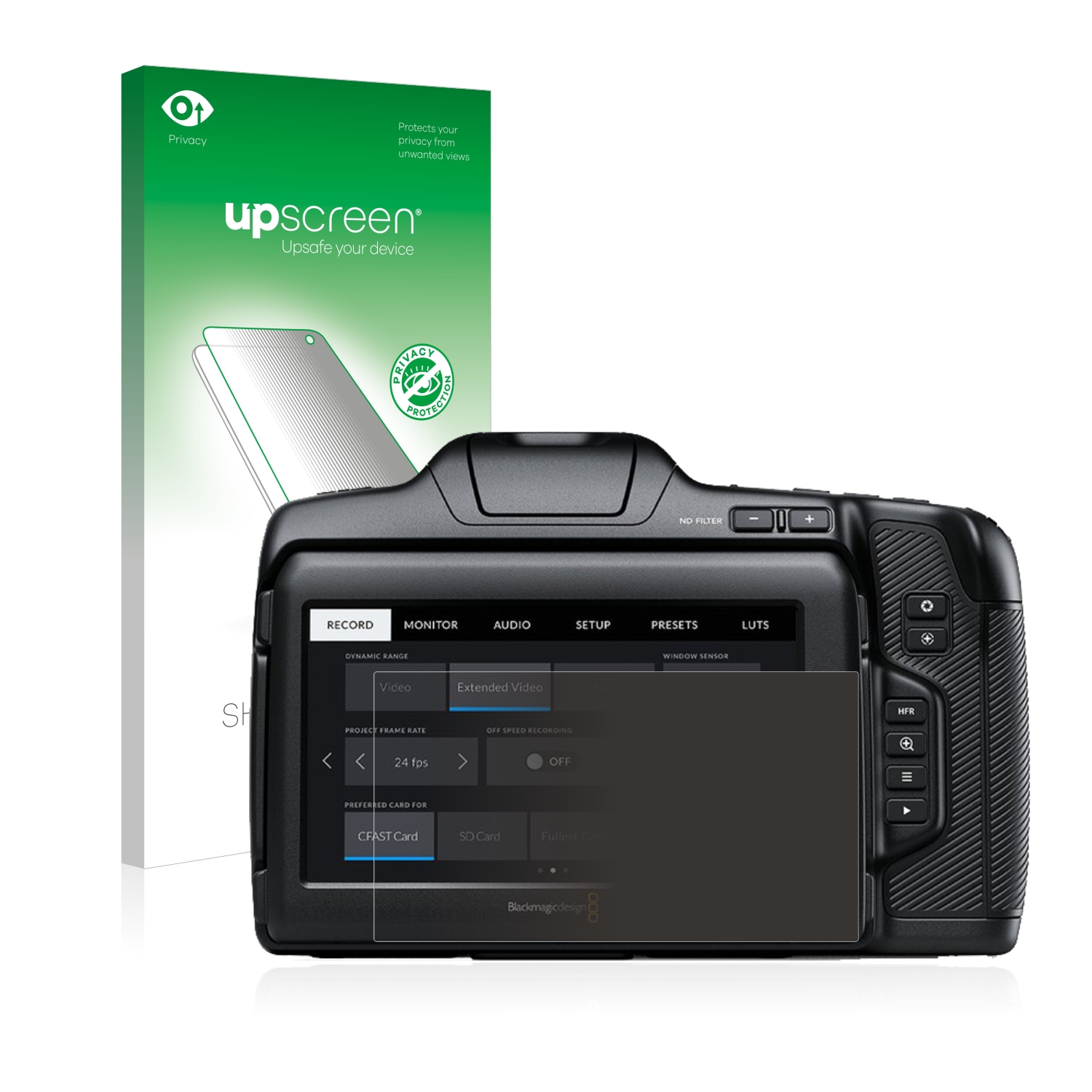 ANTI SPY Privacy Pellicola per Blackmagic Design Cinema Camera Pellicola 