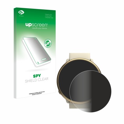 Vorderseite einer Produktverpackung mit dem Markenlogo upscreen. Daneben ist das Gerät Polar Ignite 2 mit dem zugehörigen Disp